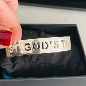 Rustic Cuff  St. Louis Trust Gods Timing bracelet